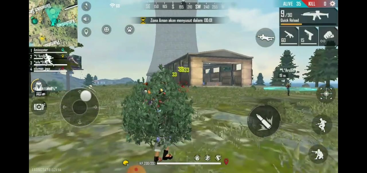 Tips Menggunakan ghillie bush free fire