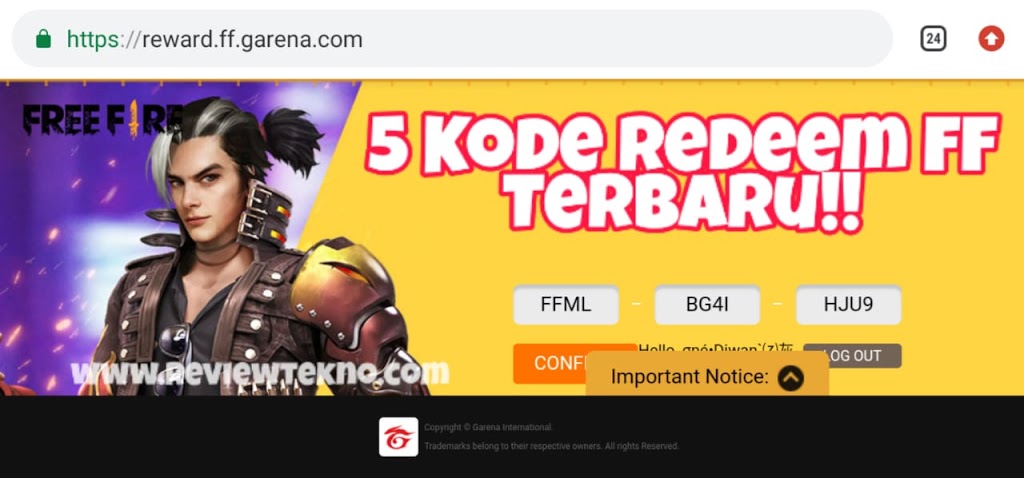 5 Kode Redeem FF September 2020 Terbaru! - ReviewTekno.com