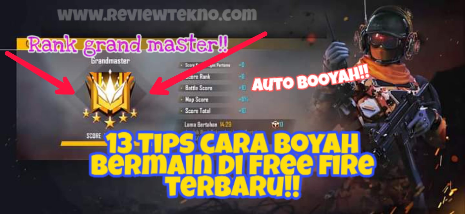 Tips Cara Booyah Bermain Free Fire Untuk Pemula