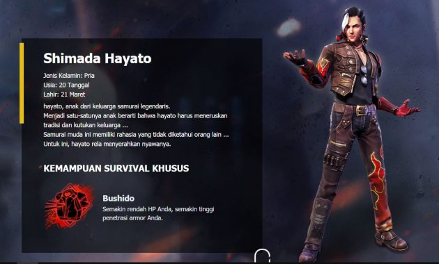 Kapan Hayato free fire pertama kali di Rilis