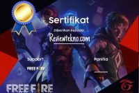 contoh e-sertifikat ff keren by reviewtekno.com