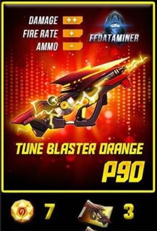 Skin inclubator P90 Tune Blaster Orange paling bagus