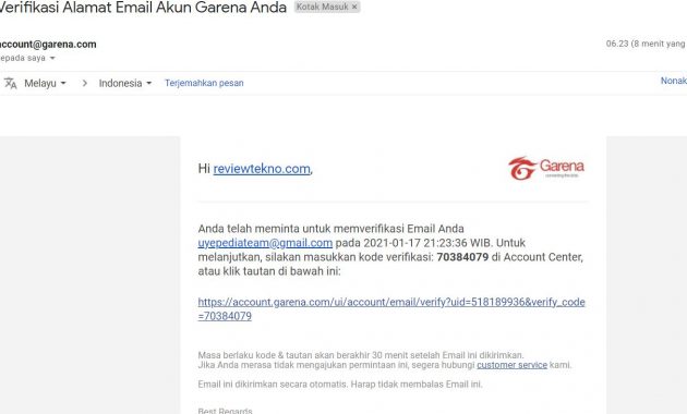 verifikasi email