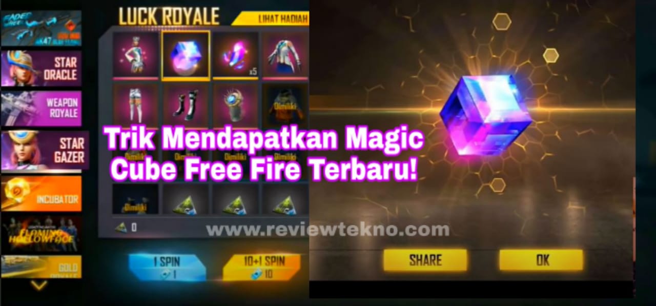 Trik Mendapatkan Magic Cube di Diamond Royal