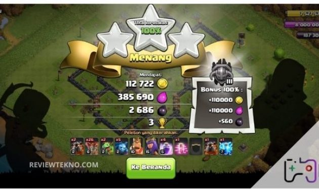 Hasil Strategi LAVALOON Clash Of Clasnns