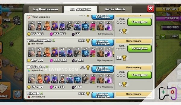 Hasil Strategi COC Tekuat