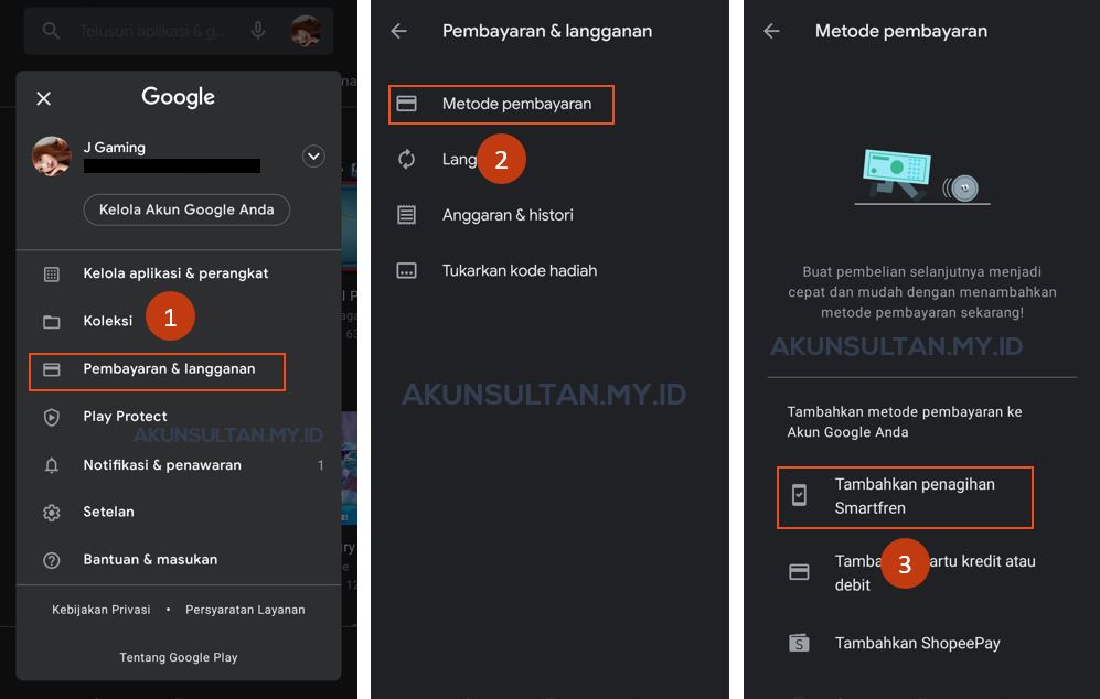 Cara Menambahkan Metode Pembayaran Pulsa di Google Play