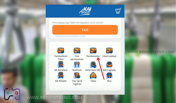 Pembatalan Tiket Kereta Api di KAI Access