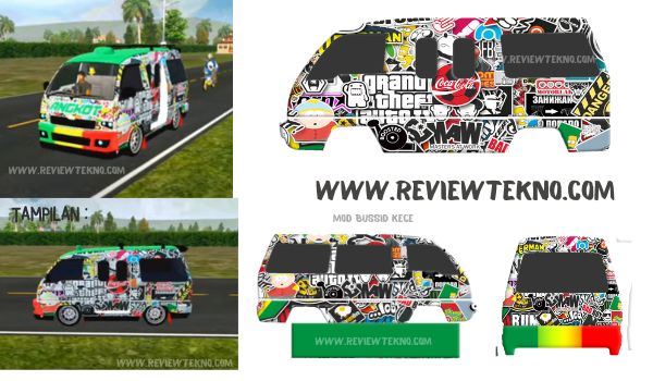 Mod Angkot Bussid GTA Full Sticker 