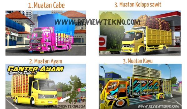 Truck canter mod muatan cabe