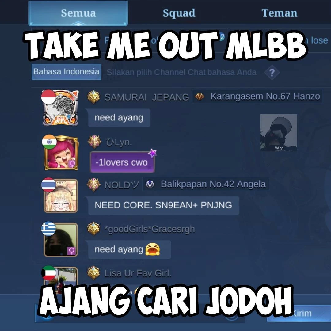 cari jodoh di game Mobile legends