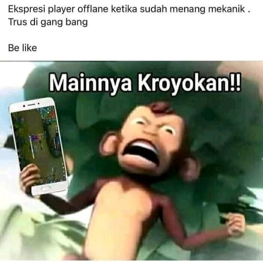 Meme di keroyok musuh Mobile legends