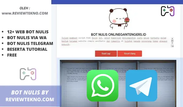 bot nulis online wa telegram