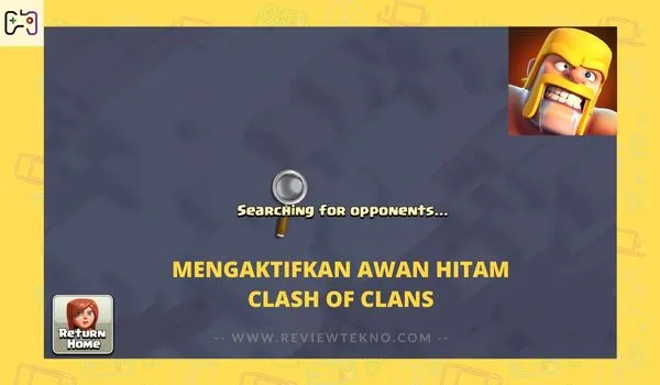 mengaktifkan awan hitam clash of clans