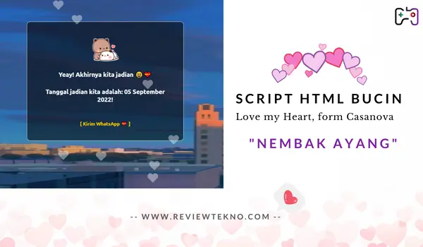 Script Menyatakan Perasaan Cinta Html